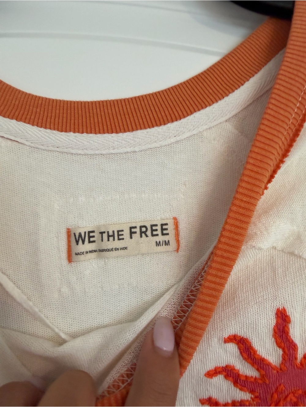 Free People We The Free Giulia Embroidered Ringer Tee - Picture 5 of 5